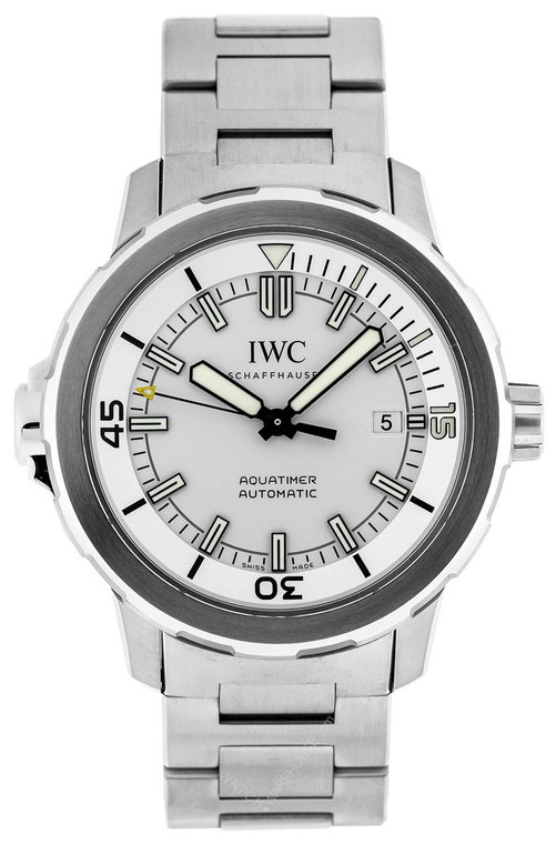 IWC watches IWC Aquatimer 42MM Automatic Steel Silver Dial Mens Watch IW329004