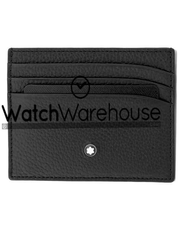 Montblanc Accessories MONTBLANC Meisterstuck 6cc Soft Grain Black Leather Pocket 113309