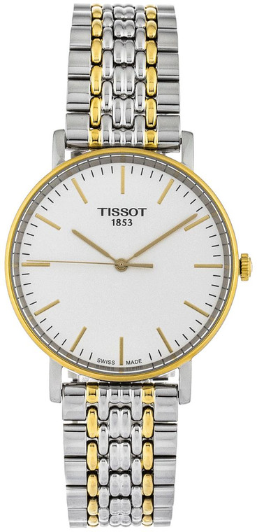 Tissot watches TISSOT Everytime Medium 38MM Quartz SS Two-Tone Watch T1094102203100