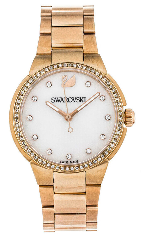 Swarovski watches SWAROVSKI City Mini 32MM MOP Rose Gold Womens Bracelet Watch 5221176