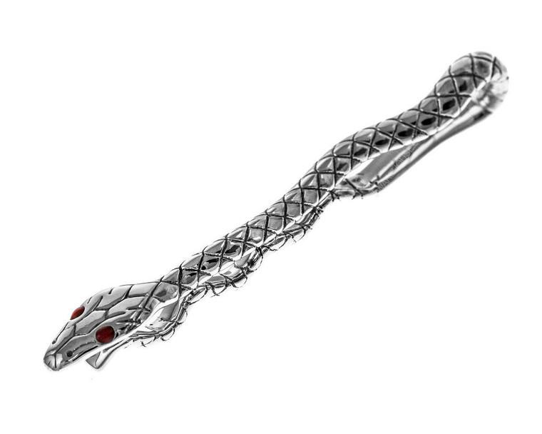 Montblanc Accessories MONTBLANC Serpent Collection Red Lacquer Serpent Eyes Tie Bar 114753