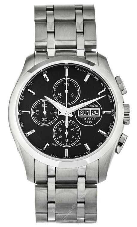 Tissot watches TISSOT Couturier CHRONO Automatic BLK Dial Mens Watch T0356141105101