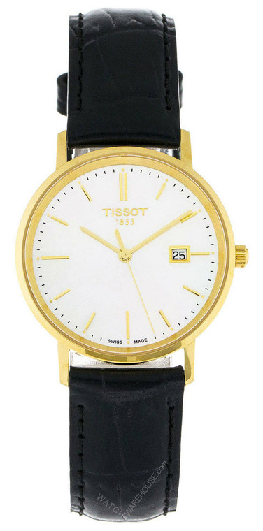 Tissot watches TISSOT Goldrun Sapphire 18K YG MOP Leather Womens Watch T9222101611100