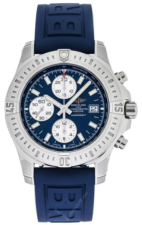 Breitling watches BREITLING Colt CHRONO AUTO Blue Rubber Mens Watch A1338811/C914/158S