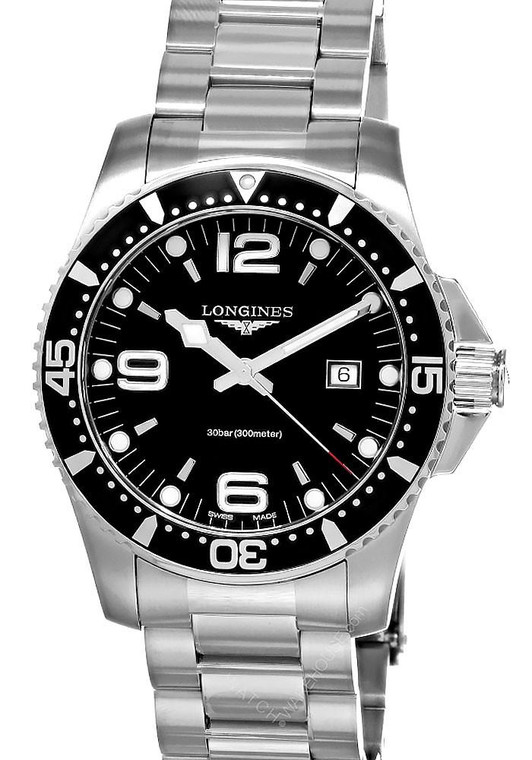 LONGINES HydroConquest Quartz 44MM Men's Watch L3.840.4.56.6 / L38404566 