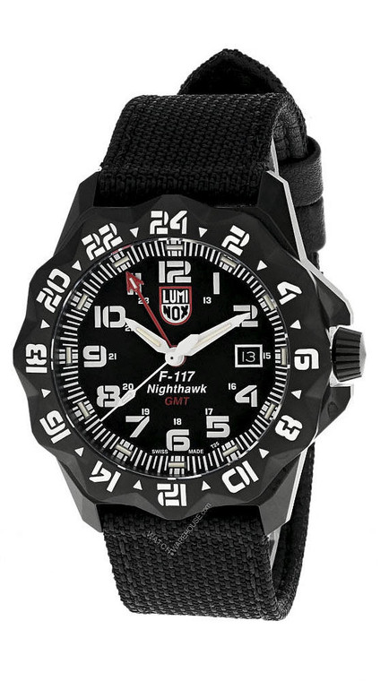 Luminox watches LUMINOX F-117 Nighthawk 6420 Series 44MM SS Fabric Strap Watch XA.6421