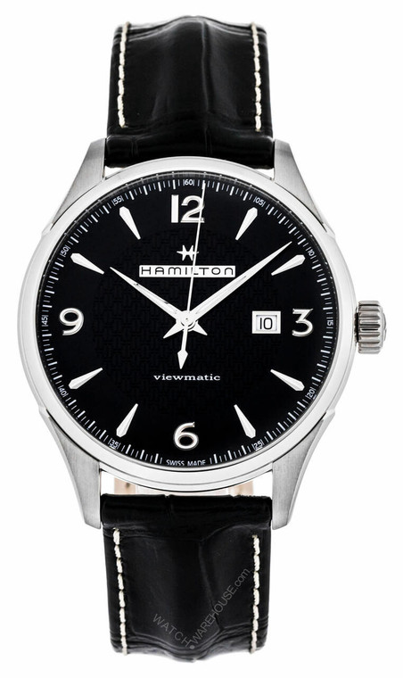 Hamilton watches HAMILTON Jazzmaster Viewmatic 44MM AUTO Black Dial Mens Watch H32755731