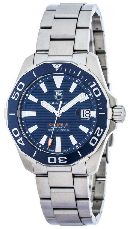 TAG Heuer Watches‎ TAG HEUER Aquaracer Automatic Calibre Blue Dial Watch WAY211CBA0928