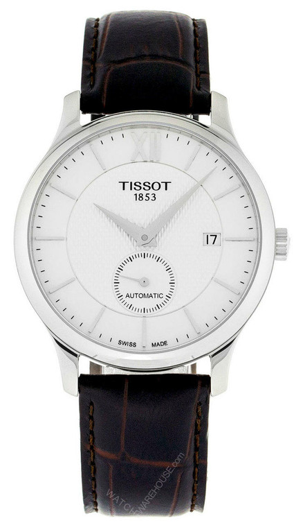 Tissot watches TISSOT Tradition AUTO SM Second BRN Leather Mens Watch T0634281603800