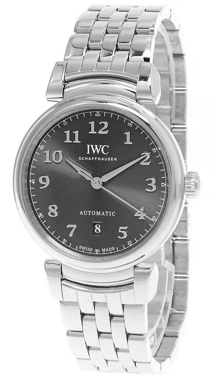 IWC watches IWC Da Vinci 40.4MM Automatic Steel Slate Dial Mens Watch IW356602