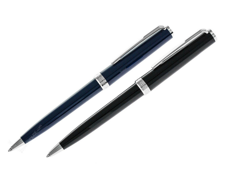 Montblanc Pens MONTBLANC Pix Black and Blue Ballpoint Pen Set s 117086