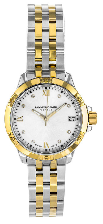 Raymond Weil Watches RAYMOND WEIL Tango 8 DIA WHT Dial 2-Tone Womens Watch 5960-STP-00995