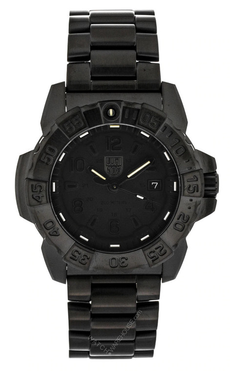 Luminox watches LUMINOX Navy SEAL 45MM Black Stainless Steel Mens Watch XS.3252BO