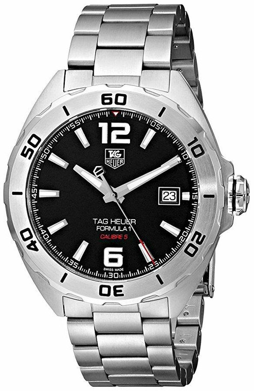 TAG Heuer Watches‎ TAG HEUER Formula-1 Calibre 5 Automatic BLK Dial Watch WAZ2113BA0875