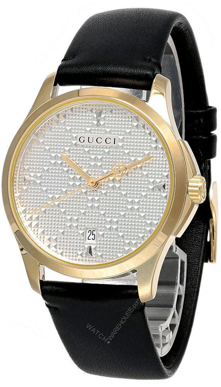 Gucci watches GUCCI G-Timeless 38MM Diamante Silver Dial Unisex Watch YA1264027