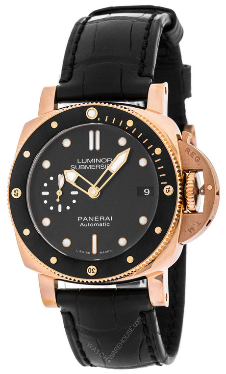 Panerai watches PANERAI Luminor Submersible 1950 AUTO 18K Rose-G Mens Watch PAM00684