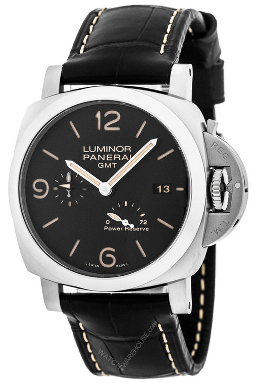 Panerai watches PANERAI Luminor 1950 3Days GMT 44MM PWR Reserve Acciaio Watch PAM01321