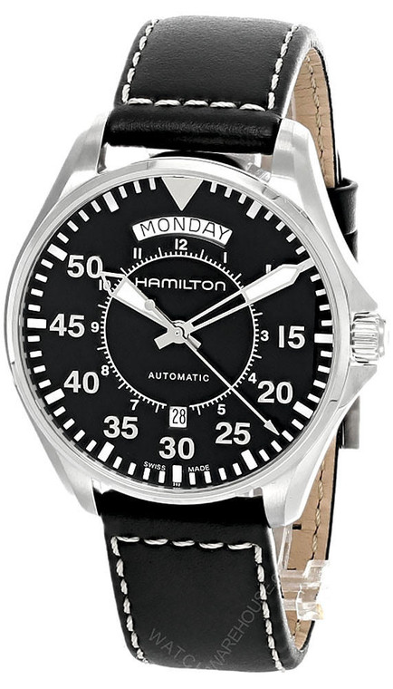 Hamilton watches HAMILTON Khaki Aviation Pilot 42MM AUTO Day Date Men's Watch H64615735 