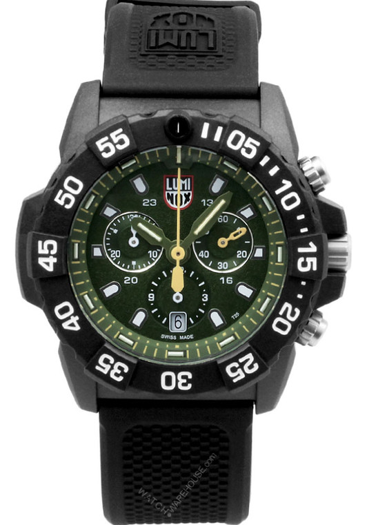 LUMINOX Navy Seal 45MM Chronograph Green Dial Men's Watch XS.3597