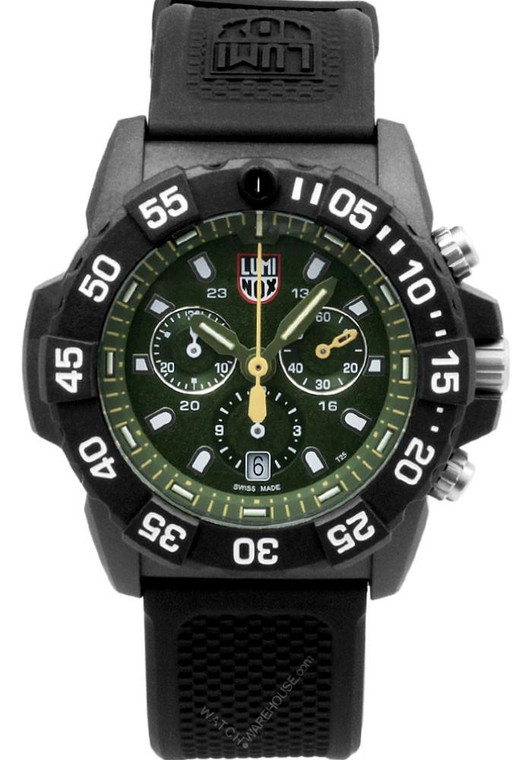 LUMINOX Navy Seal 45MM Chronograph Green Dial Men's Watch XS.3597