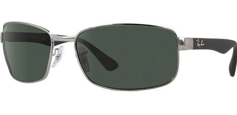 Eyewear Brands Ray-Ban GunMetal Polarized Green G-15 Mens Sunglasses RB3478 004/58