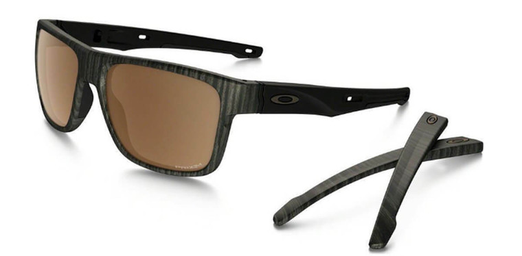 Eyewear Brands OAKLEY Crossrange WoodgrainPrizm Tungsten Mens Sunglasses OO9371-0657