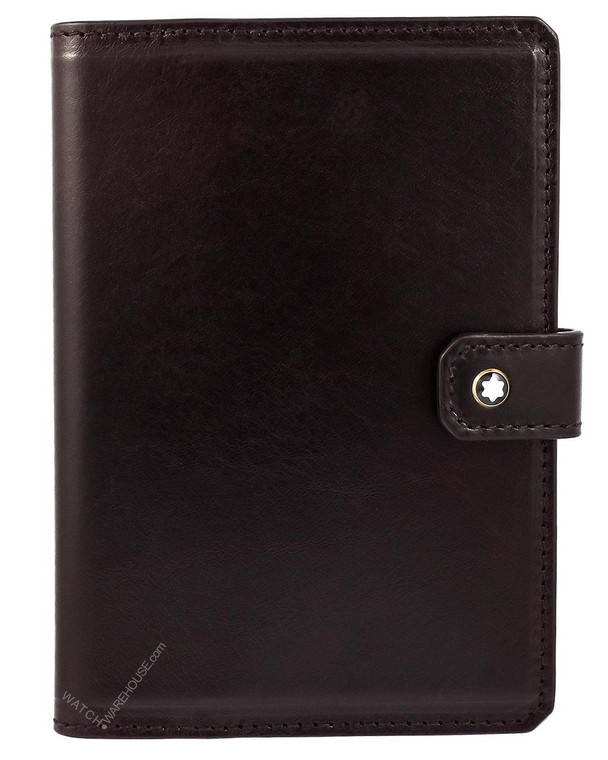 当時物 MONTBLANC (レトロ品)箱、保証書付き MONTBLANC 1926 Heritage Passport Holder Dark Brown 116824 | Fast