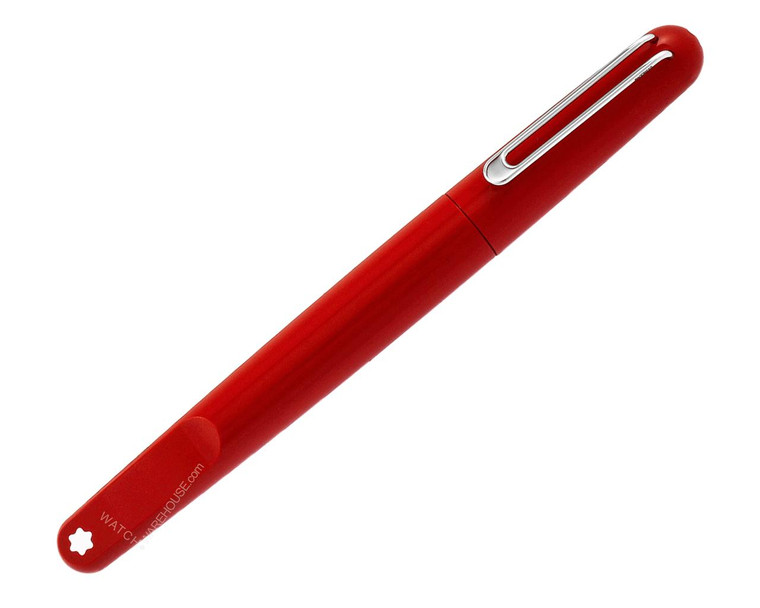 Montblanc Pens MONTBLANC M Platinum Coated Red Ballpoint Pen 117601