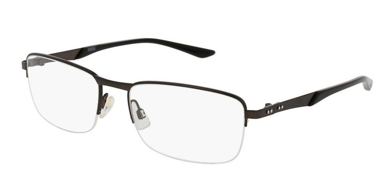 Eyewear Brands Puma Rectangle Semi Rim Metal Mens Eyewear PU0094O 005