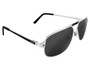 Eyewear Brands CARTIER Pilot Silver Lens 60-14-140MM Mens Sunglasses CT0102S 004