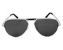 Eyewear Brands CARTIER Pilot Silver Lens Metal 60-14-140MM Mens Sunglasses CT0101S 004