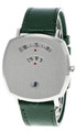 Gucci watches GUCCI Grip 38MM Stainless Steel Green Leather Unisex Watch YA157412