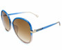 Eyewear Brands CHLOE Blue/Brown Gradient Lens 60-145MM Womens Sunglasses CH0030SA 002