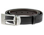 Montblanc Accessories MONTBLANC Palladium-Coated Pin Buckle Reversible B/B Leather Belt 9788