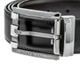 Montblanc Accessories MONTBLANC Rectangular Buckle Reversible Black/Brown Leather Belt 103445