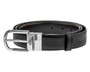 Montblanc Accessories MONTBLANC Reversible Cut-To-Size Black Leather Business Belt 111080