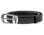 Montblanc Accessories MONTBLANC Horseshoe Pin Buckle Reversible BLK/BRN Leather Belt 106603