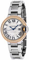 Cartier watches CARTIER Ballon Bleu 33MM Diamond 18K Pink Gold Womens Watch WE902080