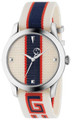 Gucci watches GUCCI G-Timeless 38MM White/Red/Blue Dial Nylon Mens Watch YA1264071