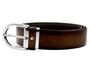 Montblanc Accessories MONTBLANC Classic Horseshoe Shiny Pall Pin Brown LTHR Mens Belt 116692