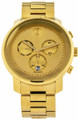 Movado watches MOVADO Bold 48MM CHRONO Yellow Gold-Tone PVD Dial Mens Watch 3600485