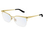 Eyewear Brands CARTIER Cat Eye Gold/Black 56MM Metal Womens Eyeglasses CT0125O 004
