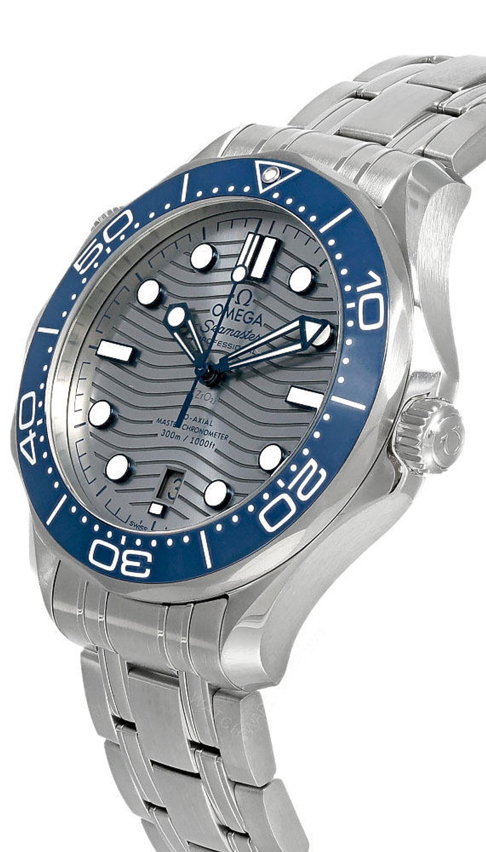 OMEGA Seamaster 42MM AUTO White Dial Men's Watch 210.32.42.20.04.001 ...