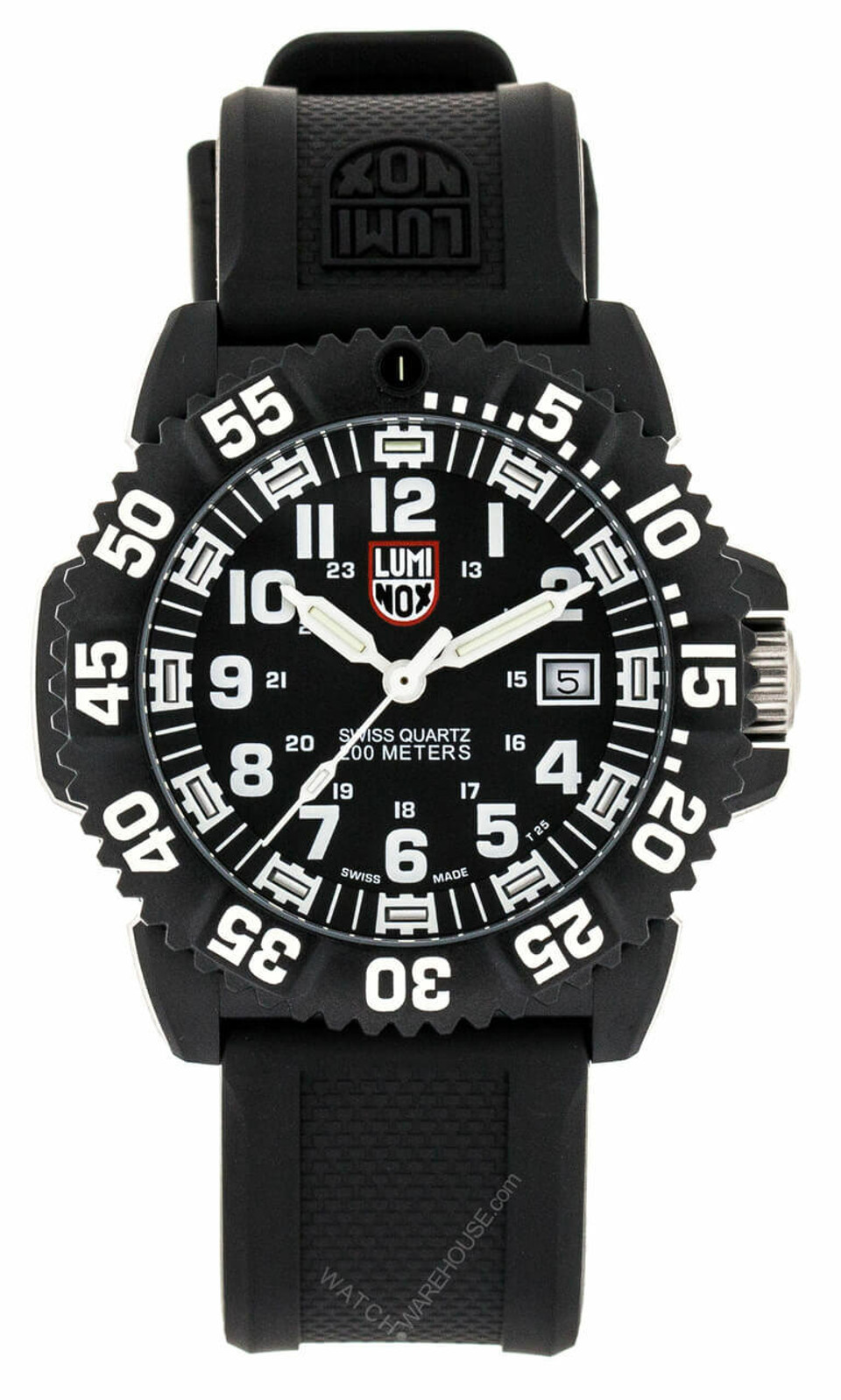 LUMINOX Navy Seal Colormark 3051 Series BLK Rubber Men's Watch XS.3051 ...