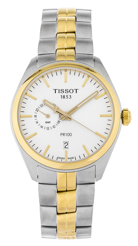 tissot pr 100 gent dualtime men’s watch