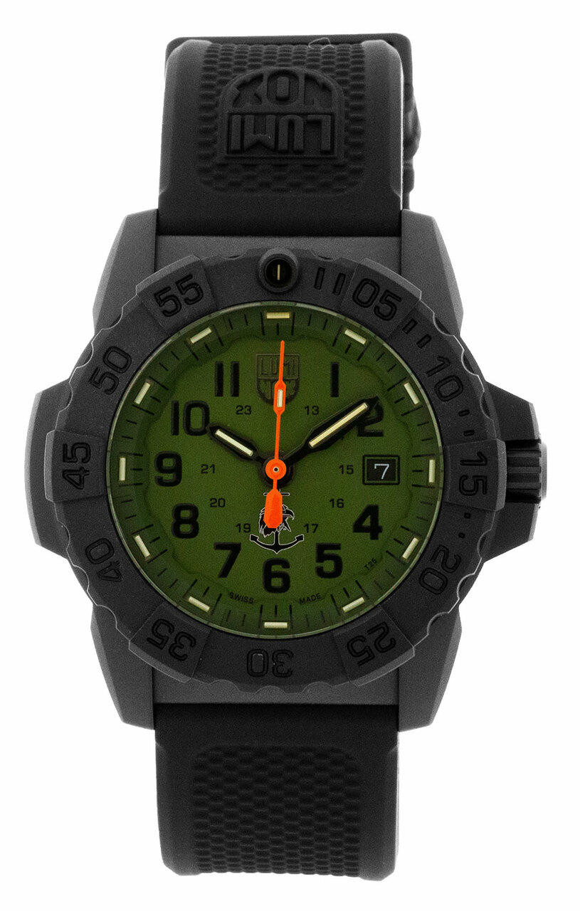 LUMINOX Navy Seal 45MM Green Dial Rubber Strap Men's Watch XS.3517.NQ.SET