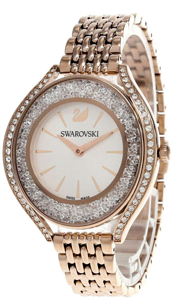 SWAROVSKI Crystalline Aura White Silver Tone Dial 1 3/8'' Watch 5519456 ...