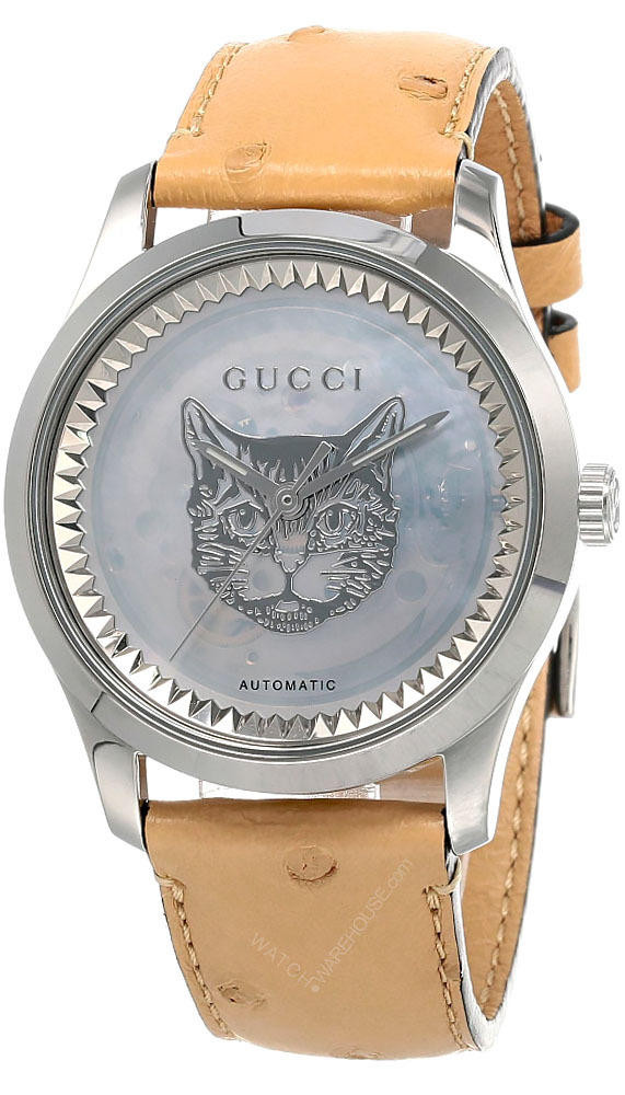 GUCCI G-Timeless 38MM AUTO Transparent MOP Dial Unisex Watch  display picture 2