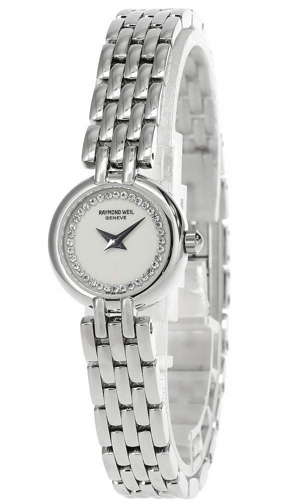 RAYMOND WEIL Geneve 20MM SS Diamond Women's Watch 5893-SZ | Fast