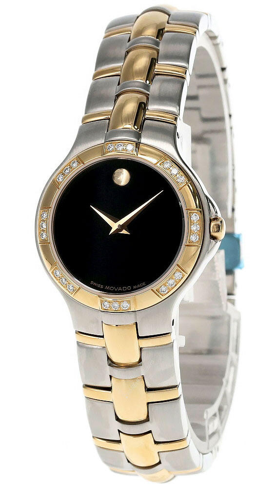 MOVADO Medalist 28MM Black Dial Diamond Womenâ€™s Watch